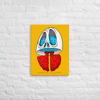 Image 3 of Asthmatic Skull on Canvas