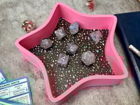 Image 2 of Bright Pink Star Shaped Dice Tray