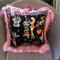 Image 5 of Leopard Pinup Girl Cushion Cover