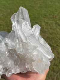 Image 10 of Large Clear Quartz Points Cluster Statement Piece #2258