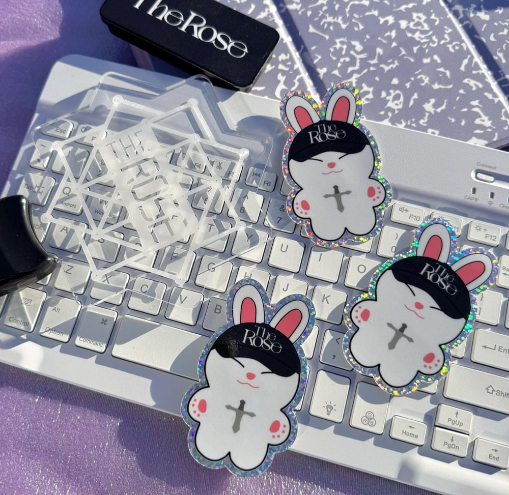 Image of The Rose Woosung - Busking Bunny Sticker  