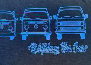 Image of WBC Navy Blue T-shirt with Neon Blue print