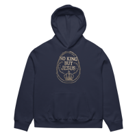 Image 14 of Oversized heavyweight hoodie (NO KING BUT JESUS)