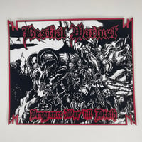 Bestial Warlust - Vengeance War 'Till Death Oversized Carved Faux Leather Patch