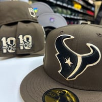 Image 3 of New Era 59Fifty Walnut/ Black/ Ivory/ Grey UV
