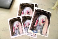 Image 2 of Bunny baby A5 Giclée Print