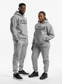 Image 3 of Yezikan Grey Grande Logo Hoddie Sweatsuit 