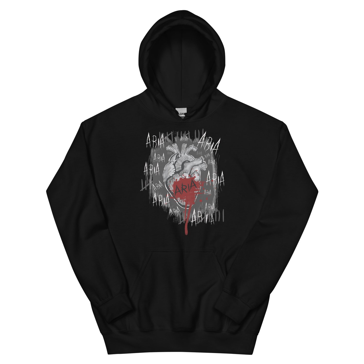 Image of Officially licensed Leigh Rivers Psychotic obsession Aria heart Unisex Hoodie