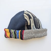 Image 3 of Upcycled Reversible Beanie Cotton Blend 24