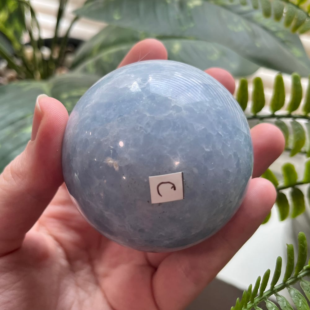 Blue Calcite Sphere C