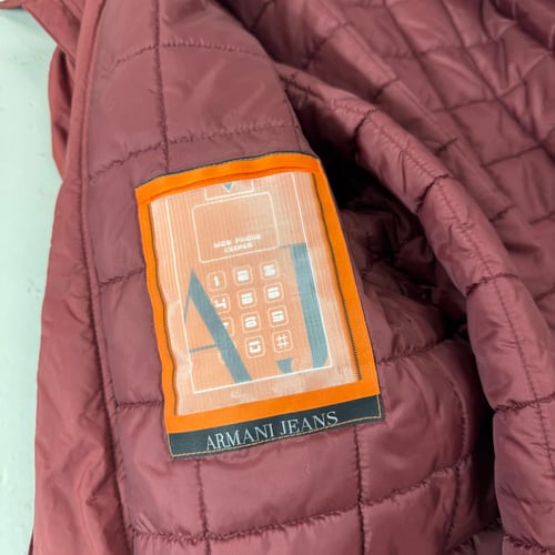 Image of 2000s Armani Jeans Nylon Trench, Size XL