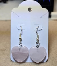 Self-Love Rose Quartz Heart Earrings 