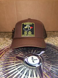 Image 1 of Tractor Brown Mesh Snap Back 