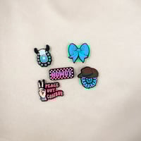 Howdy croc charm set