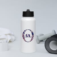 Image 1 of Buffalos own Stainless steel water bottle with a straw lid