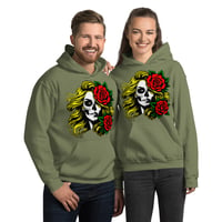 Image 9 of Blonde sugar skull Unisex Hoodie