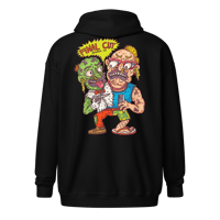 Image 3 of Headbangers of the Final Cut Barber Co. Zip Up Hoodie