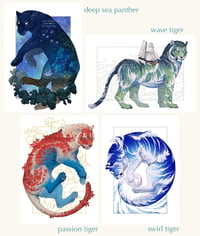 Image 1 of Print - Water big cats