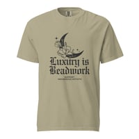 Image 12 of Luxury is Beadwork Unisex garment-dyed heavyweight t-shirt