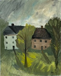 Neighbours in a green landscape 