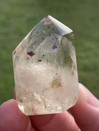 Image 1 of Natural Citrine Phantom With Hematite & Titanium Inclusions #1825