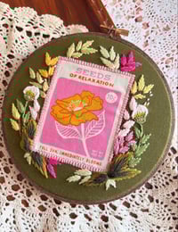 Image 1 of 6” Seeds of Relaxation hoop art