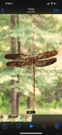 Copper Dragonfly - Wind Spinner