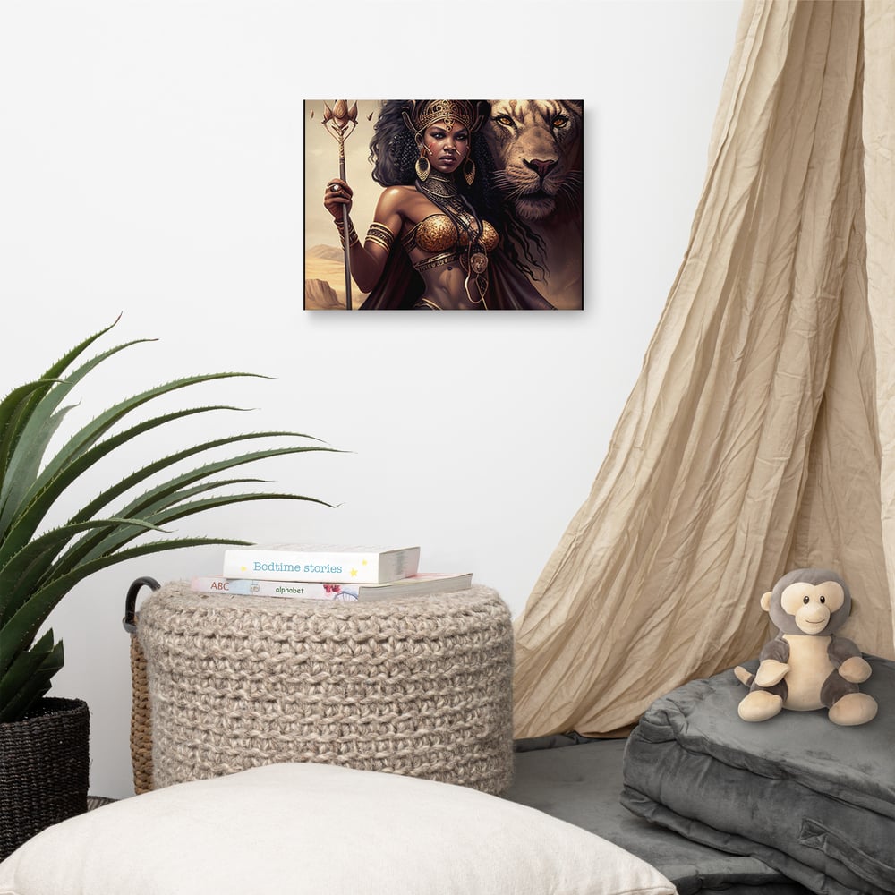 Image of Queen and Her Beast Canvas