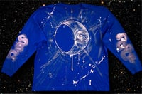 Image 1 of ‘SUN AND MOON LOVERS’ BLEACH PAINTED LONG SLEEVE T-SHIRT 2XL