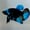 Image of Solid Black Male Halfmoon Betta (Plakat)