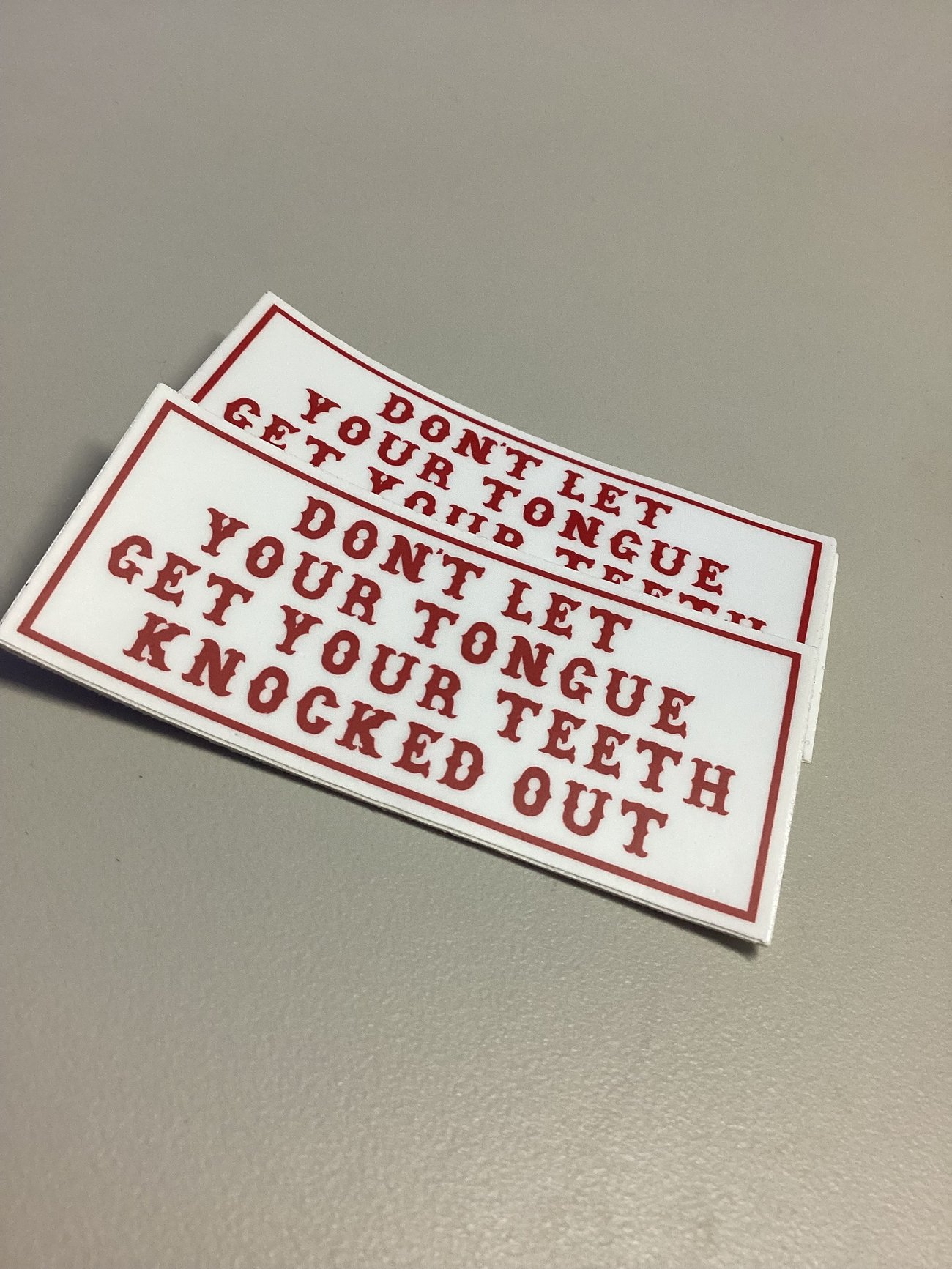 Don’t Let Your Tongue Get Your Teeth Knocked Out | Florence 81 Support Gear