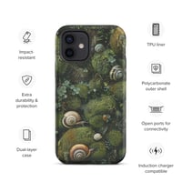 Image 11 of Flora and Fauna Goblincore Grunge Snails and Moss Tough Case for iPhone®