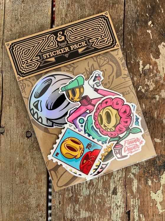 Image of Skully Stamp Sticker pack (10 included)