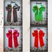 Image 1 of 5" satin bow