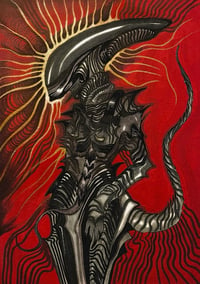 Xenomorph Red  A4 print