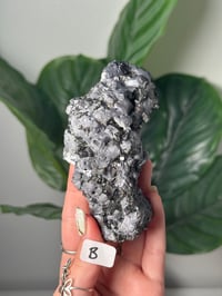Image 2 of GALENA X PYRITE X NEEDLE QUARTZ -BULGARIA-
