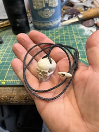 Image 3 of Fallow antler Skull pendant 