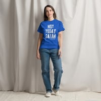 Image 5 of Not Today Satan Women's Tee - White