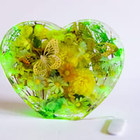 Image 1 of “Light-Up Floral Heart Keepsake”