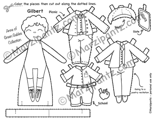 Image of Anne of Green Gables Collection // Paper Doll // Digital Download