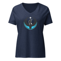 Image 1 of Women’s relaxed v-neck t-shirt - Rebel Loon Water