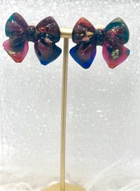 Image 2 of COLORFUL BOW STUDS