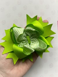 Sale: Green Gingham Bow