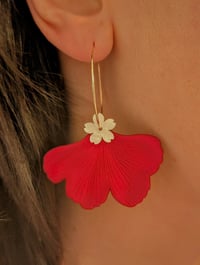 Image 2 of Boucles d'oreilles ginko love 