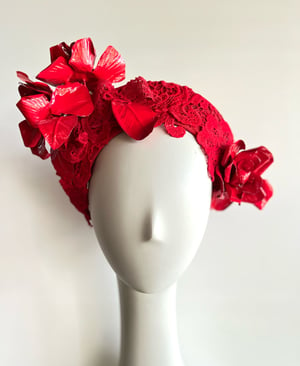 Image of Red lace crown