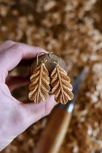 Image 6 of • Oak leaf Earrings 