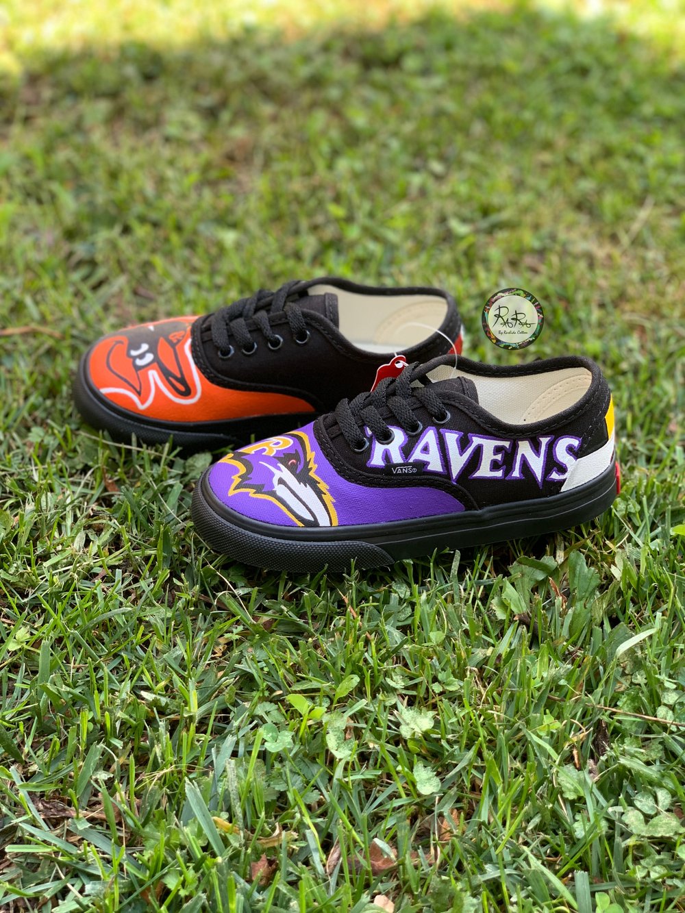 Image of Ravens x Orioles Toddler Authentic Vans 