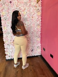 Image 4 of yellow bra top + leggings 2pc