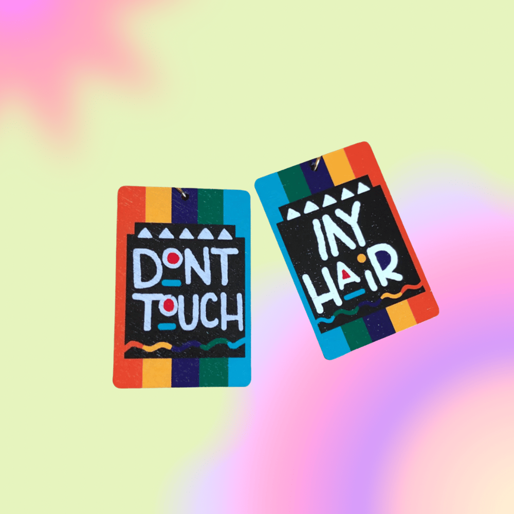 Image of HOA Accessory Bar Don't Touch My Hair (Go Boy) Earrings