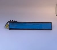 Image 4 of 🔮 Marblescope -6" Beach Blue- Handmade Stained Glass Kaleidoscope 🌈